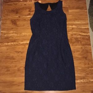 Beautiful navy blue lace dress